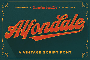 Alfondale - Vintage Script