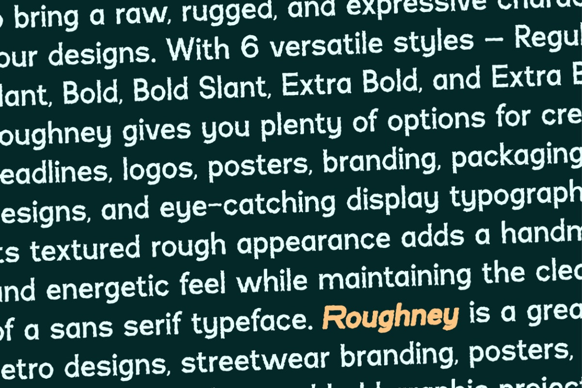 VT Roughney - Handdrawn Font, a Sans Serif Font by ViactionType (Photo 12 of 14)