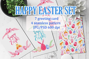 Happy easter Set