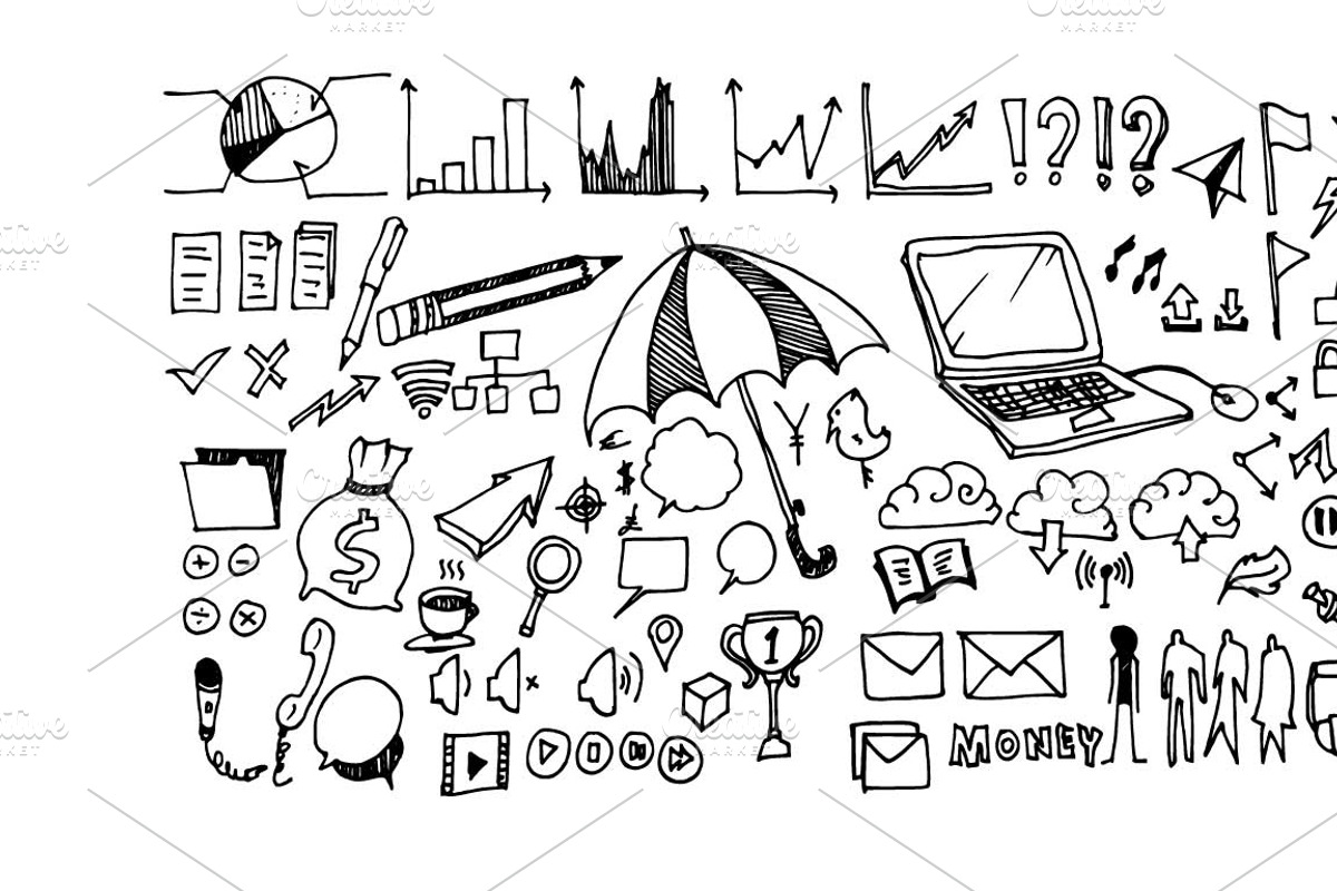 4657 Hand Drawn doodle elements, an Education Illustration by TKDoodle (Photo 19 of 77)