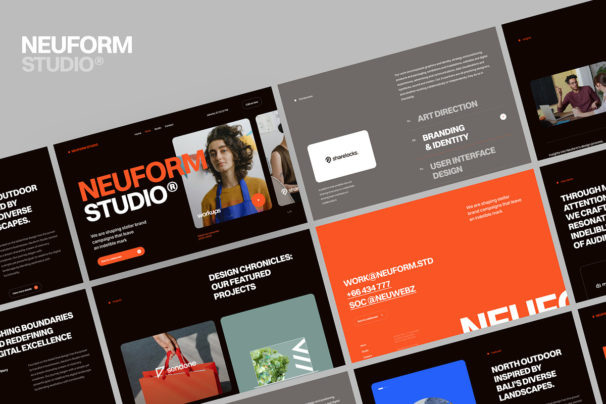 Figma UI template for Digital Agency, an UI Kit Template by neuwebz (Photo 4 of 7)
