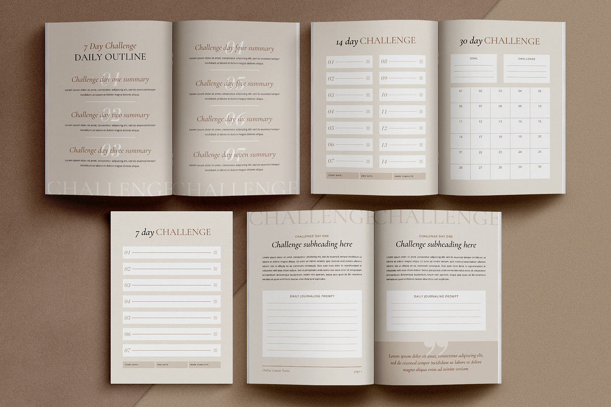 Ebook+Workbook Template Bundle CANVA, a Magazine Template by Studio Loire (Photo 18 of 40)