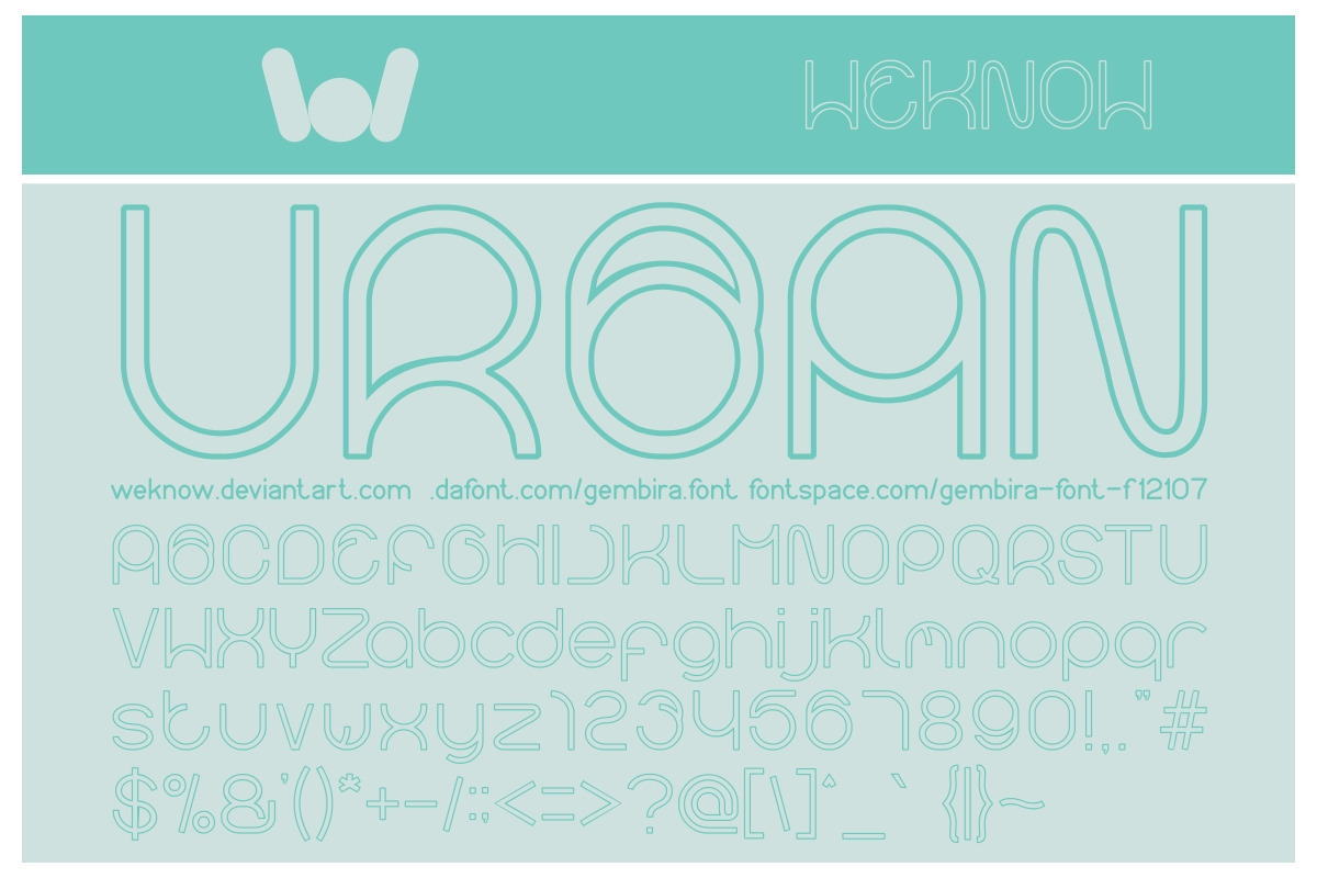 gembira font preview 3