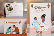 Newborn Baby Illustration Set, a Person Illustration by Brickclay (Thumbnail 3 of 8)