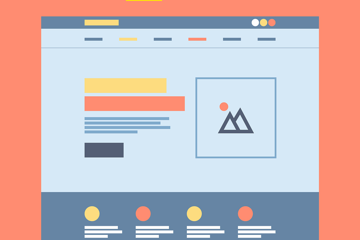 Creative Wireframe Landing Page, a Landing Page Template by ContestDesign (Photo 2 of 6)