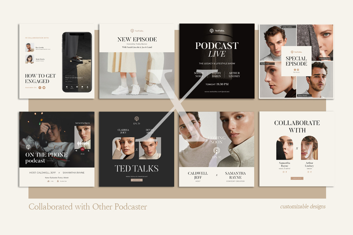 Podcast Instagram Creator CANVA PS, a Social Media Template by Eviory (Photo 7 of 20)
