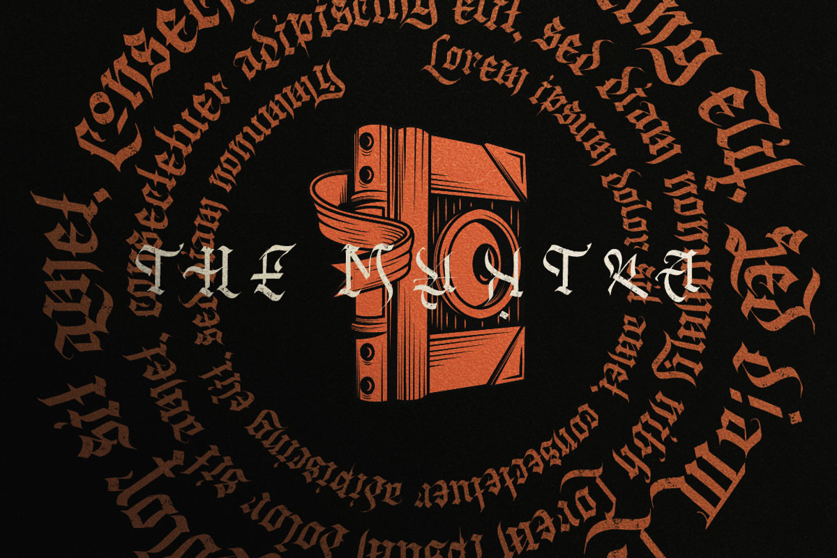 Blackink - Blackletter Font preview 5