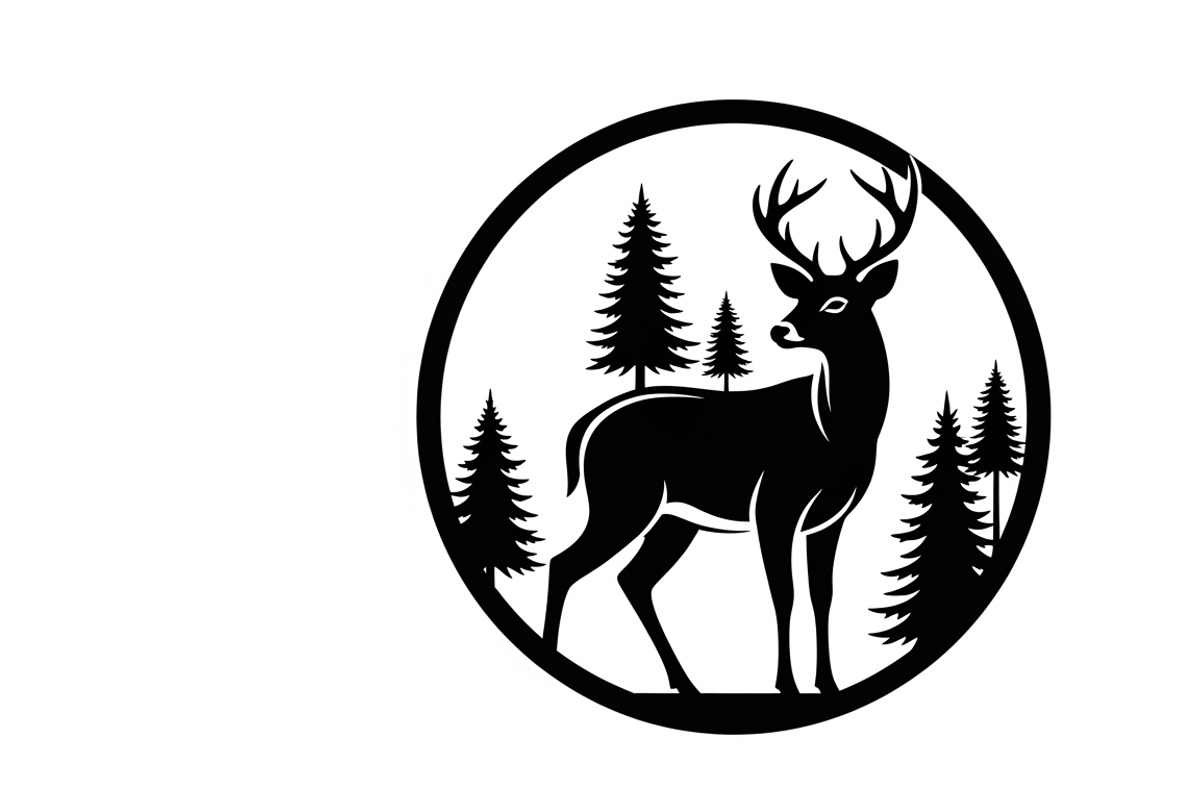 Beautiful deer forest circle art, an Illustration by Amazin_art (Photo 25 of 32)