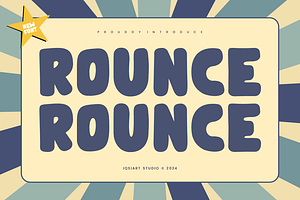 Rounce - Round Font, a Sans Serif Font by Iqsiart Studio