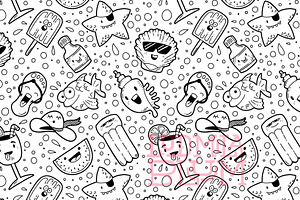 Seamless Pattern: Summertime Doodle