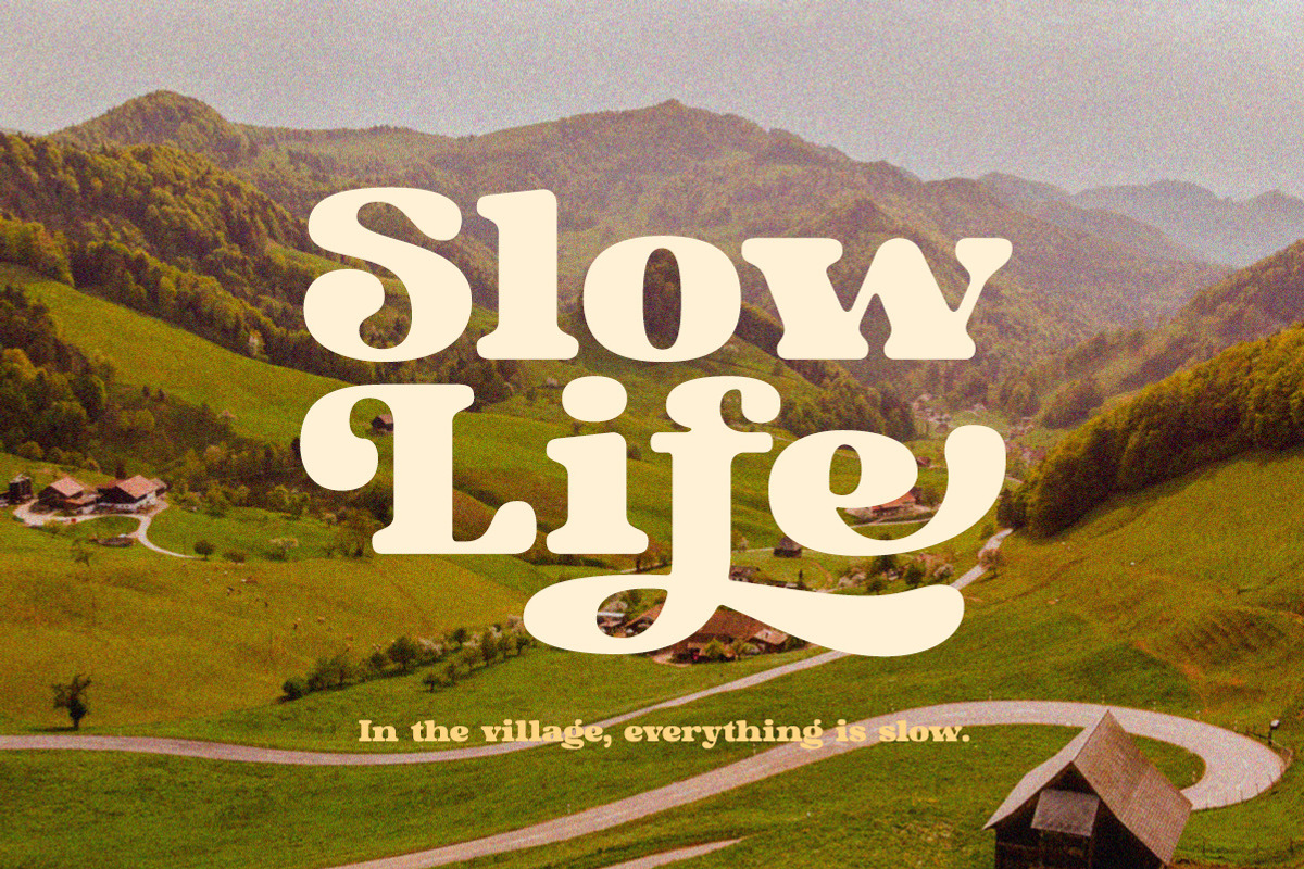 York village - Retro Display Font, a Serif Font by Letterhend Studio (Photo 9 of 9)
