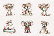 Whimsical Summer Mouse Clipart, an Illustration by CreationArt (Thumbnail 3 of 7)