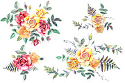 Watercolor Flowers Clipart - Roses, a Decorative Illustration by artabramova (Thumbnail 8 of 10)
