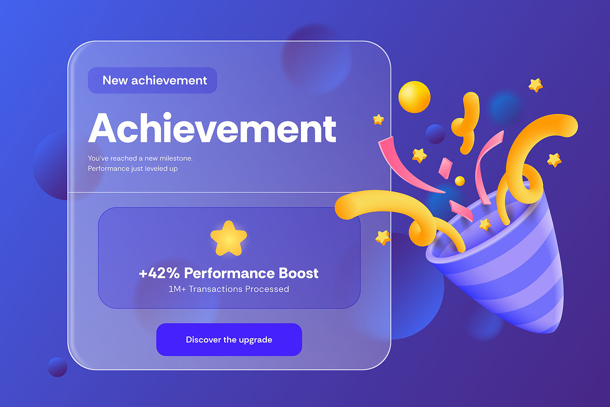 Modern 3D Achievement Banner, an Object Graphic by Creative Graphics (Photo 1 of 3)