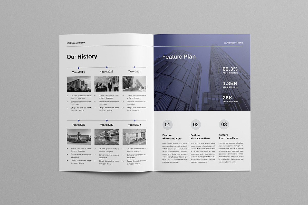 Company Profile | Word & Canva preview 7