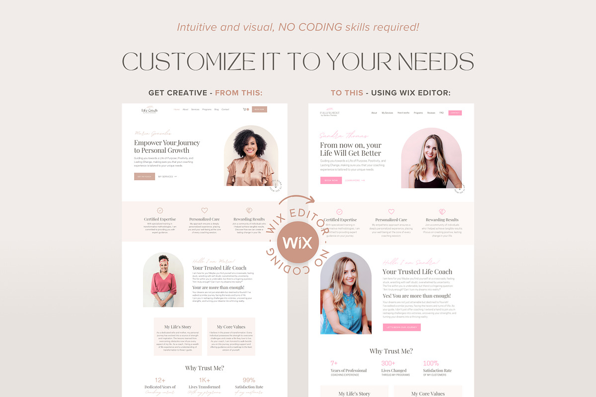 Wix Template Coaching Wix Website, a Wix Template by vectorocean (Photo 4 of 11)