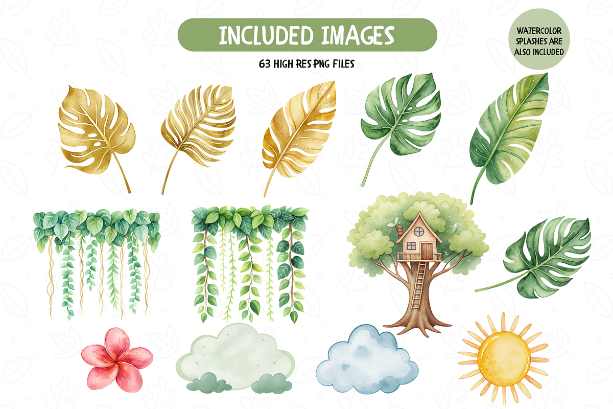 Little Safari Clipart Set, an Illustration by TatiMockup (Photo 5 of 7)