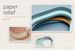 Paper Relief - 12 JPG Backgrounds
