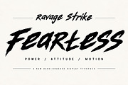 Ravage Strike – Brush Display Font, a Script Font by Wow Magic (Thumbnail 4 of 4)