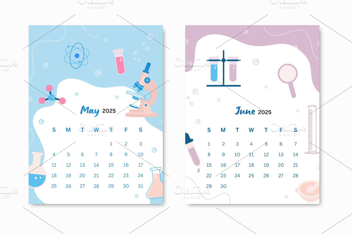 2025 Calendar-School Theme, a Presentation Template by ryelart.design (Photo 8 of 11)