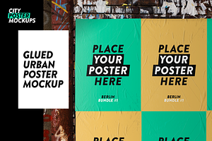 Glued Urban Poster Mockup