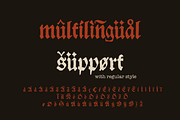 Blumen blackletter font family, a Blackletter Font by kaer_shop (Thumbnail 5 of 8)