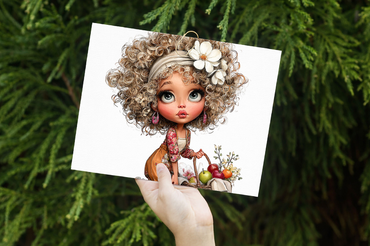 Watercolor Summer Girls Clipart, an Illustration by Libby Wishes (Photo 4 of 7)