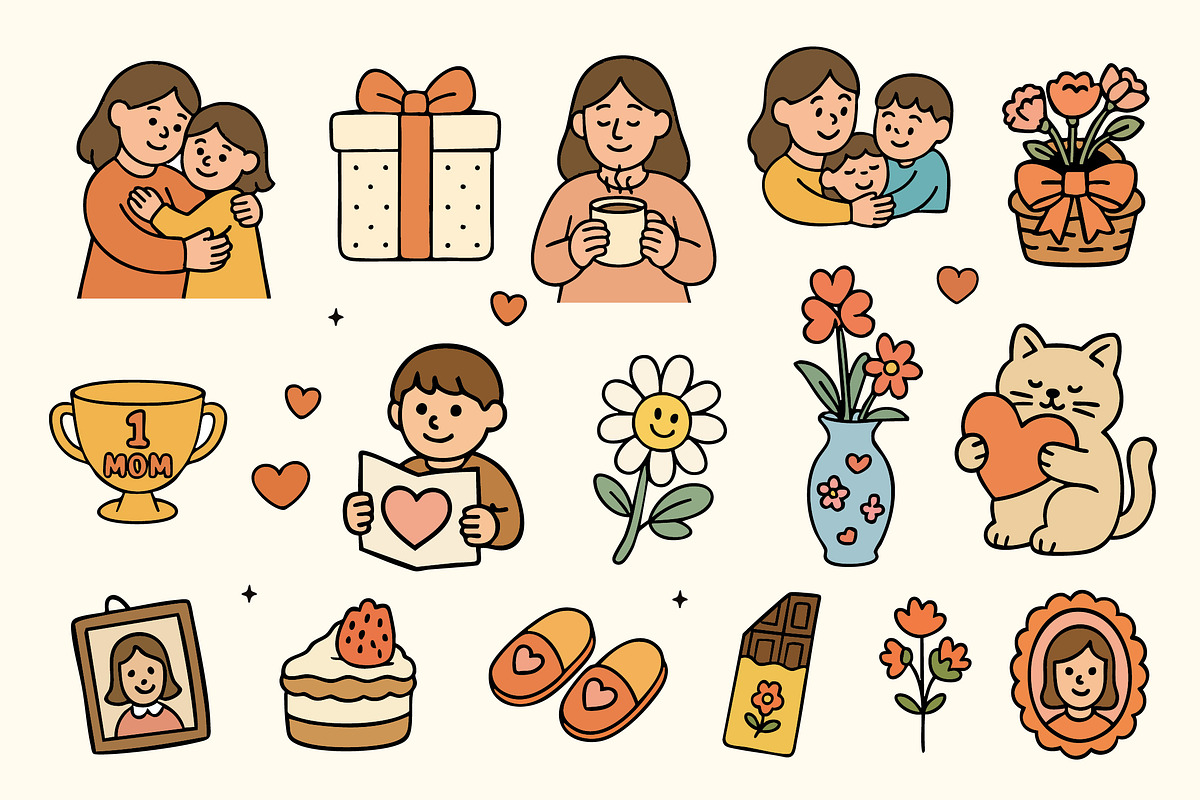 Mother's Day - 300+ Elements & Font, a Graphic by Ckybe's Corner (Photo 3 of 12)
