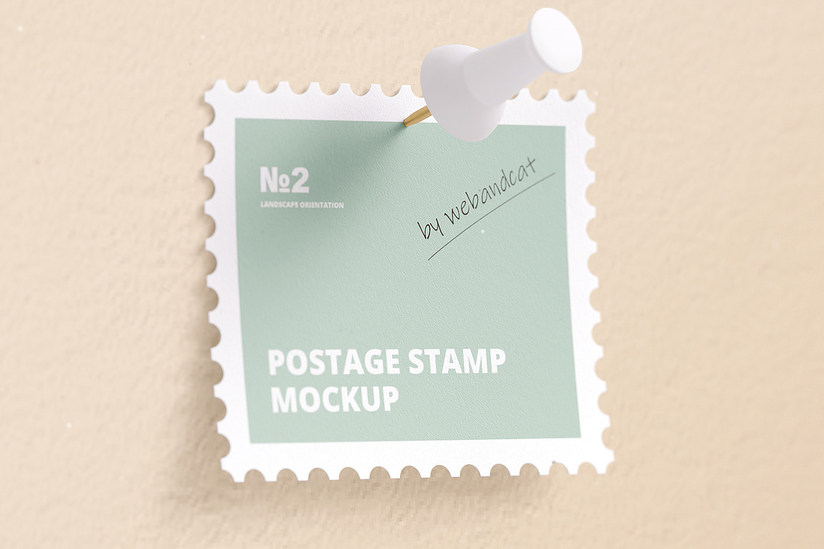 Postage Stamp Mockup 2, a Product Mockup by WebAndCat (Photo 8 of 20)