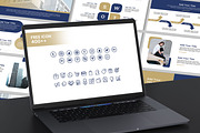 Blue and Gold Powerpoint Template, a Presentation Template by SKY CREATION (Thumbnail 6 of 6)