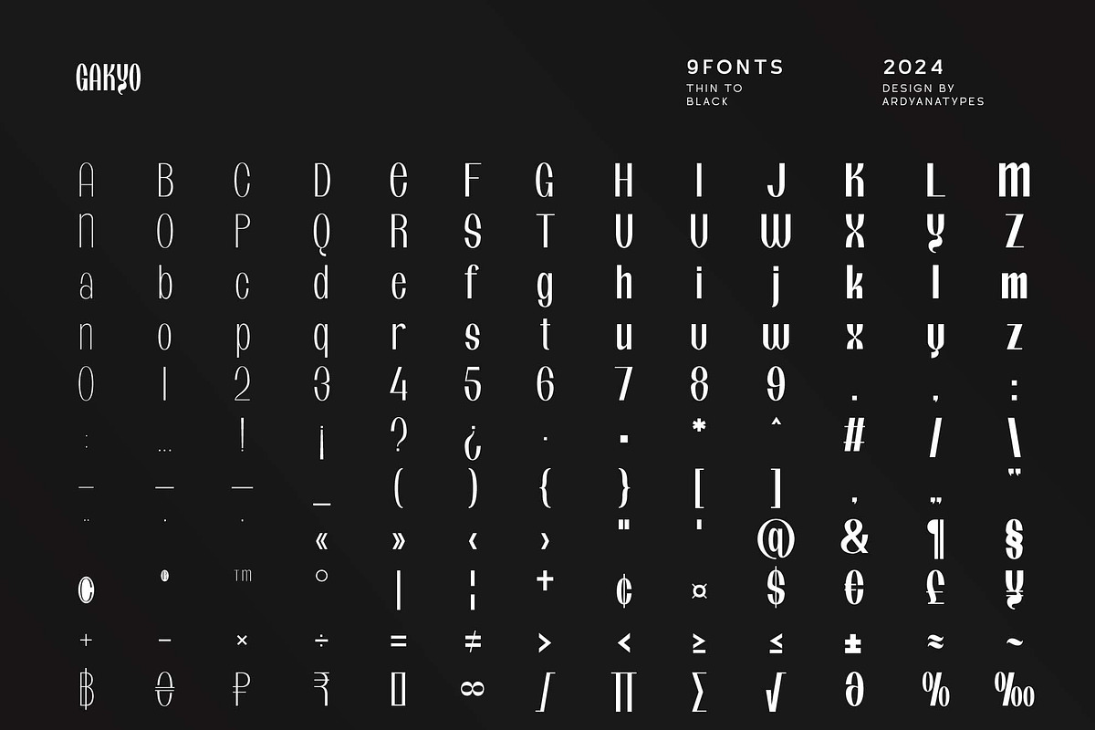 Gakyo - Modern Display, a Sans Serif Font by Ardyanatypes (Photo 10 of 12)