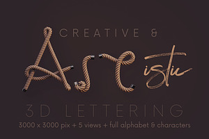 Rope - 3D Lettering