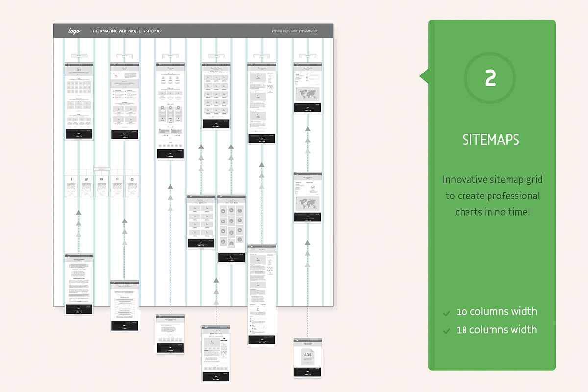 Wireframe and Sitemap Creator, a Wireframe Template by Sargatal (Photo 3 of 12)