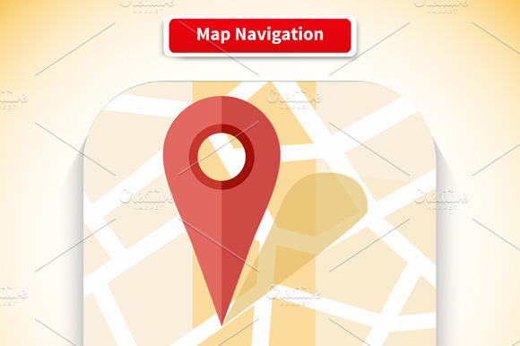 Map Navigation App Icon