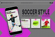 SoccerStyle Instagram Template | PSD, a Social Media Template by Azruca (Thumbnail 1 of 6)