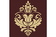 Damask Golden Vector Pattern. Orient, a Decorative Illustration by FineArtStudio (Thumbnail 1 of 3)