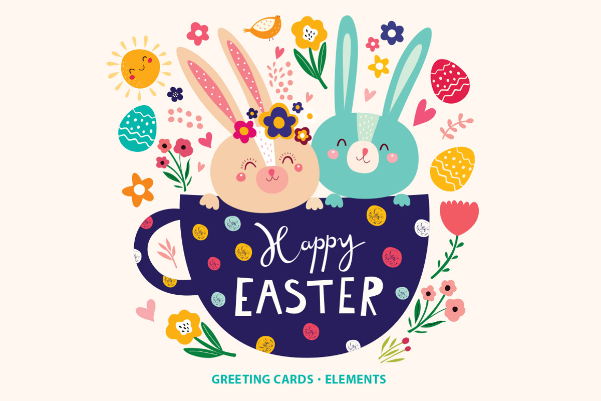 Happy Easter collection, an Animal Illustration by MoleskoStudio (Photo 2 of 9)