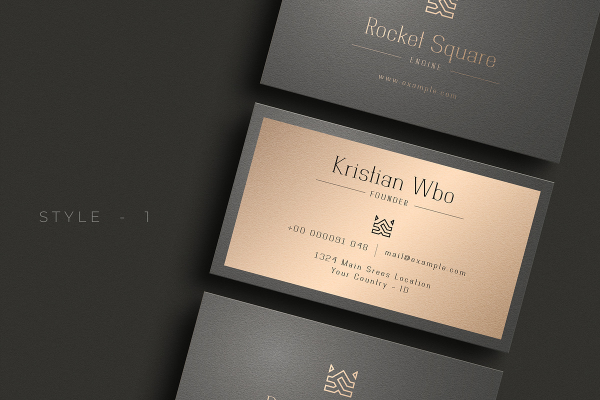 Premium Man Business Card - V.85, a Business Card Template by Ctrl space studio (Photo 2 of 6)