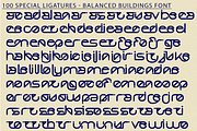 Balanced Buildings - Futuristic Font, a Sans Serif Font by 177Studio (Thumbnail 8 of 8)