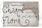 Charm Flora// Curly Font Set, a Handwritten Font by PeachCreme (Thumbnail 1 of 18)