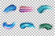 Colorful Brush Strokes Clipart, a Brush Add-On by Pixeness (Thumbnail 3 of 3)