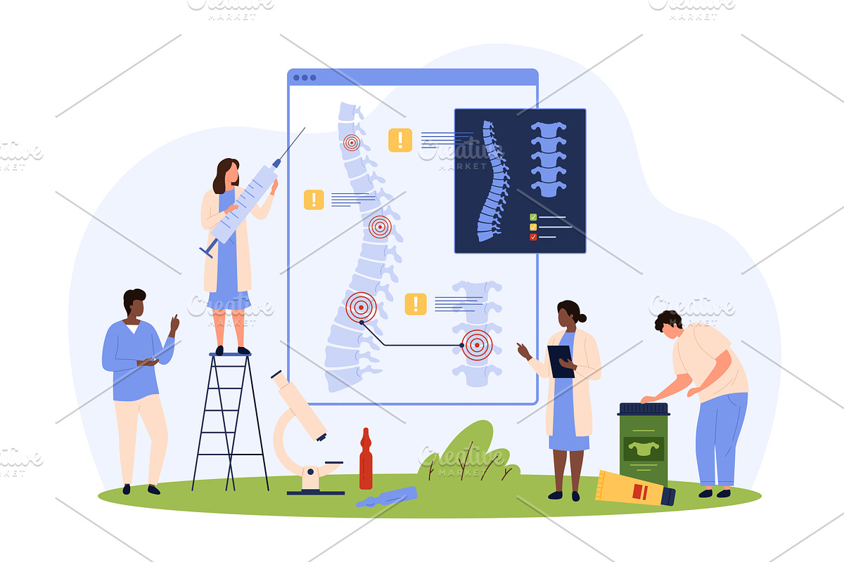 Diagnosis and treatment of chronic, an Object Illustration by Flashvector