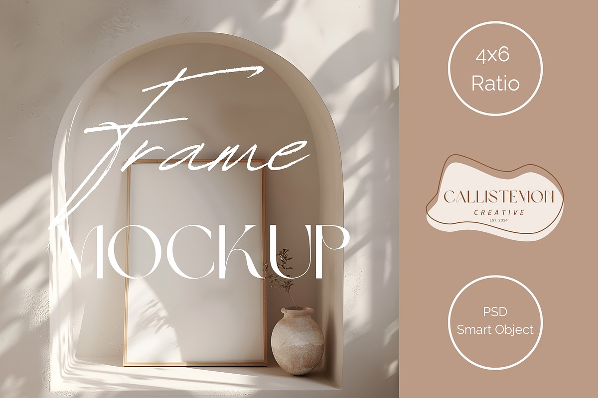 Greek Villa Frame Mockup | FR-GV-02, a Household Mockup by Callistemon Creative (Photo 5 of 8)