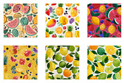 Summer Fruity Fun Seamless Pattern, a Pattern Graphic by CreationArt (Thumbnail 3 of 7)