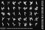 Black Metal Brushes- PNG/SVG&Brushes, a Brush Add-On by saintricchi (Thumbnail 4 of 8)