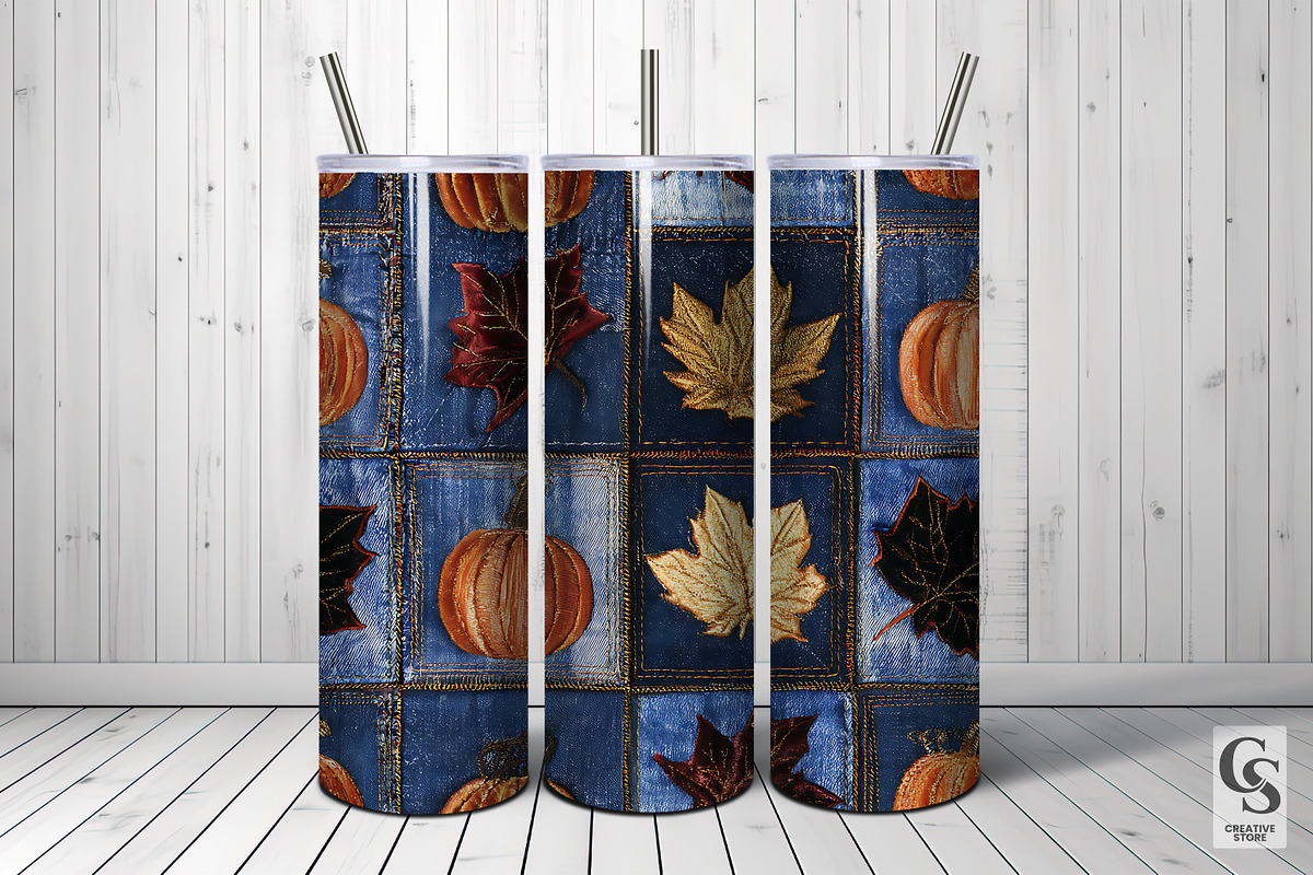 Farmhouse Denim Patchwork Pattern, a Pattern Graphic by Creative Store (Photo 5 of 5)