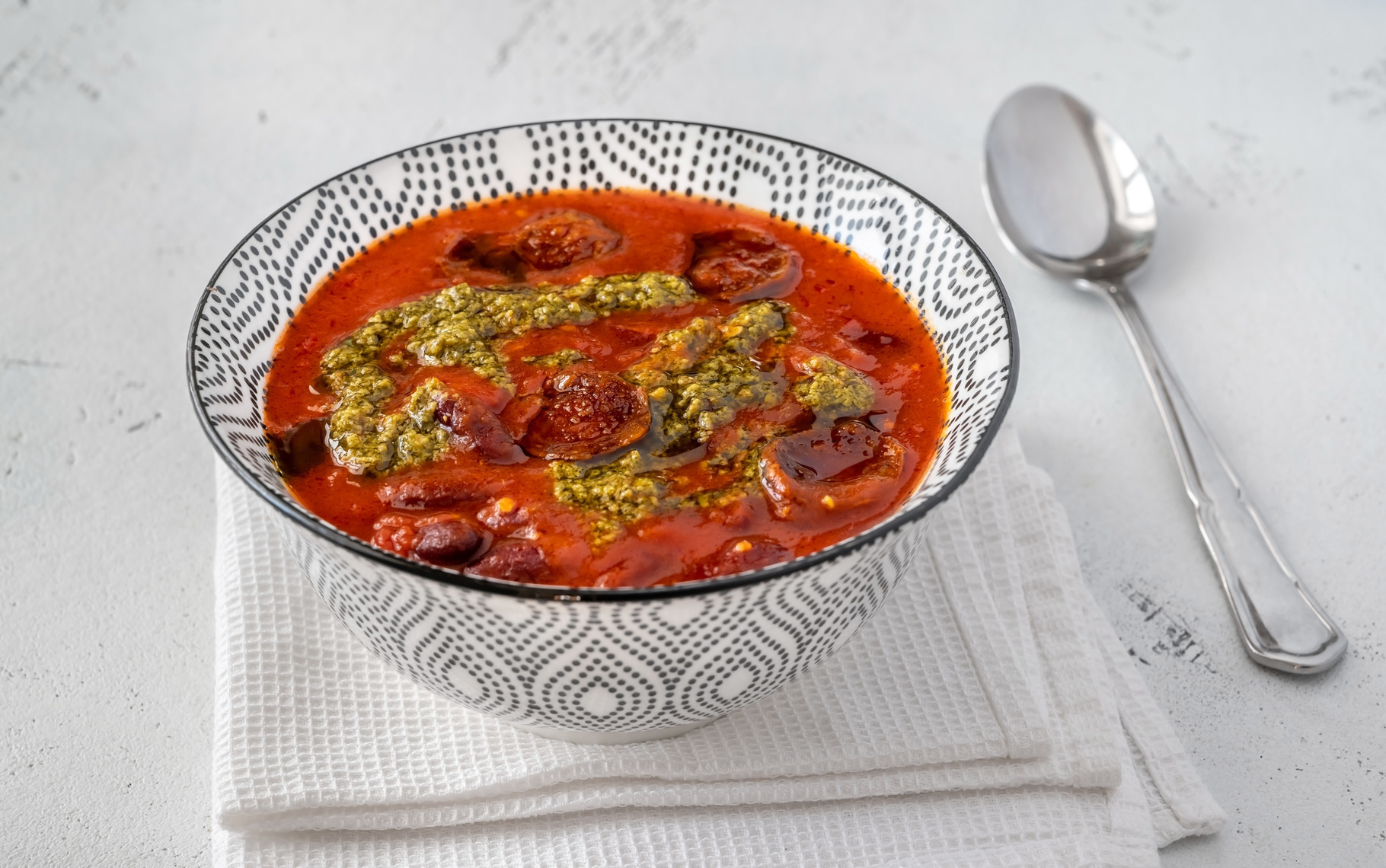 Kidney bean and chorizo stew | Food Images ~ Creative Market