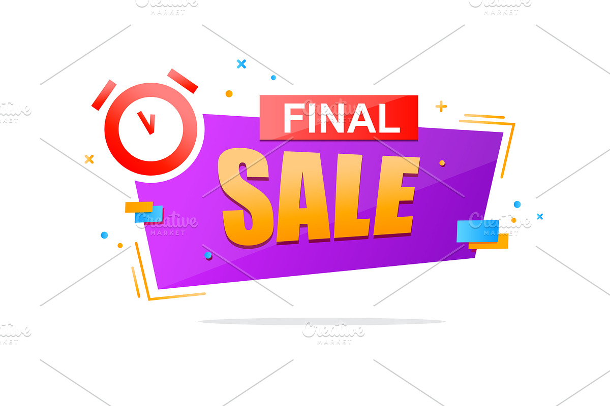Set of colorful Sale banner designs, a Templates & Theme by Traudl's shop (Photo 3 of 7)