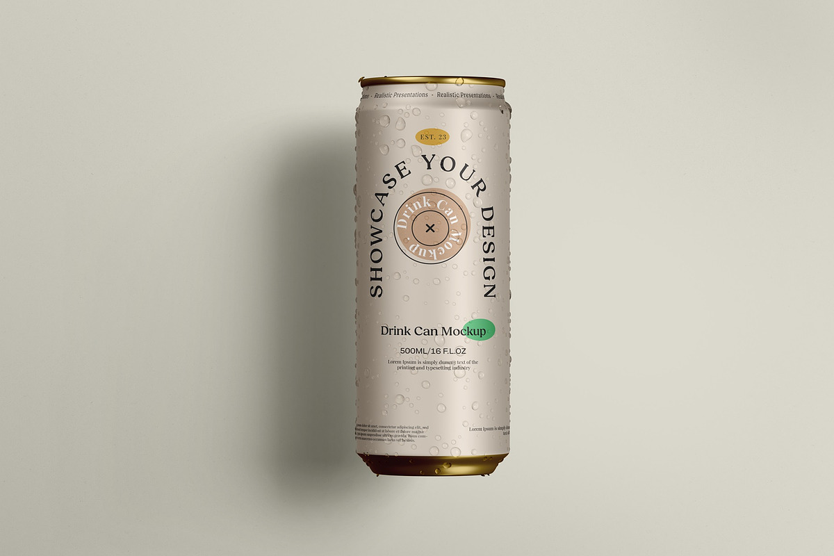 Drink Can Mockup, a Packaging Mockup by Tahtagraphic (Photo 9 of 16)