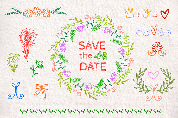 Save the Date Doodles preview 2